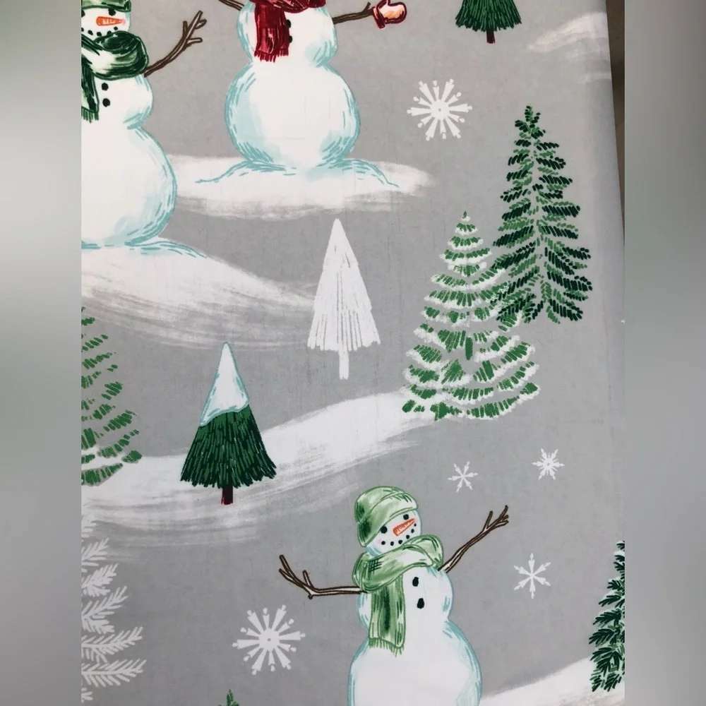 Winter Snowman Shower Curtain
